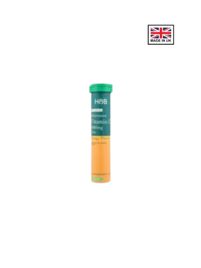 H&B High Strength Effervescent Vitamin C & Zinc Orange Flavour 20s