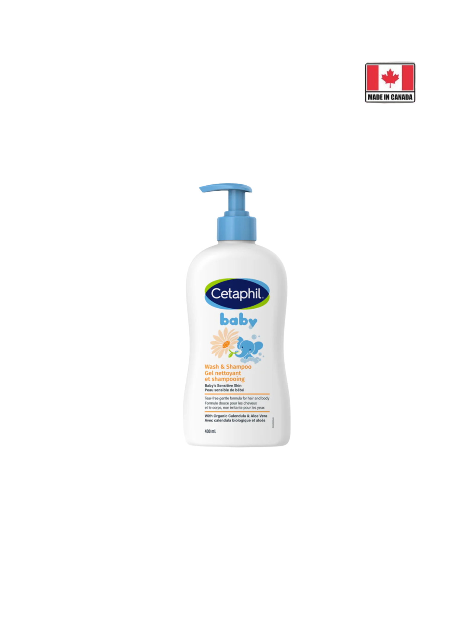 Cetaphil Baby Wash & Shampoo for Sensitive Skin 400ml