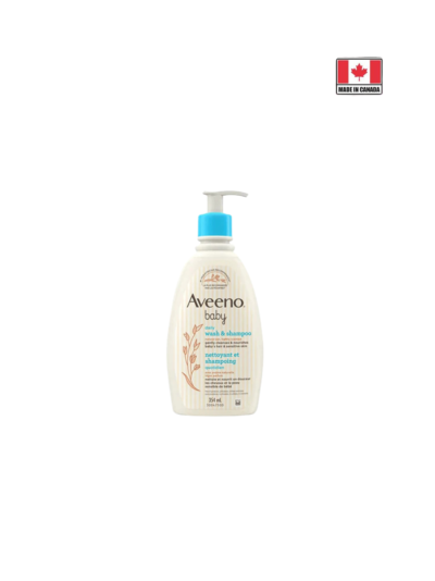 Aveeno Baby Daily Moisture Wash And Shampoo 354ml