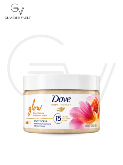DOVE BATH THERAPY GLOW BODY SCRUB FOR RADIANT SKIN WITH A HEALTHY GLOW – 295 ml