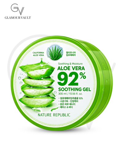 NATURE REPUBLIC SOOTHING & MOISTURE ALOE VERA 92% SOOTHING GEL – 300 ml