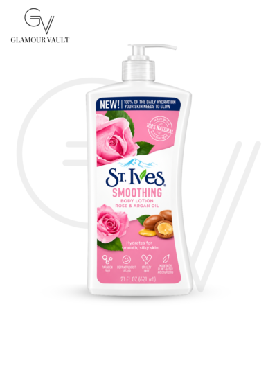 ST. IVES SMOOTHING BODY LOTION ROSE & ARGAN OIL – 621 ml
