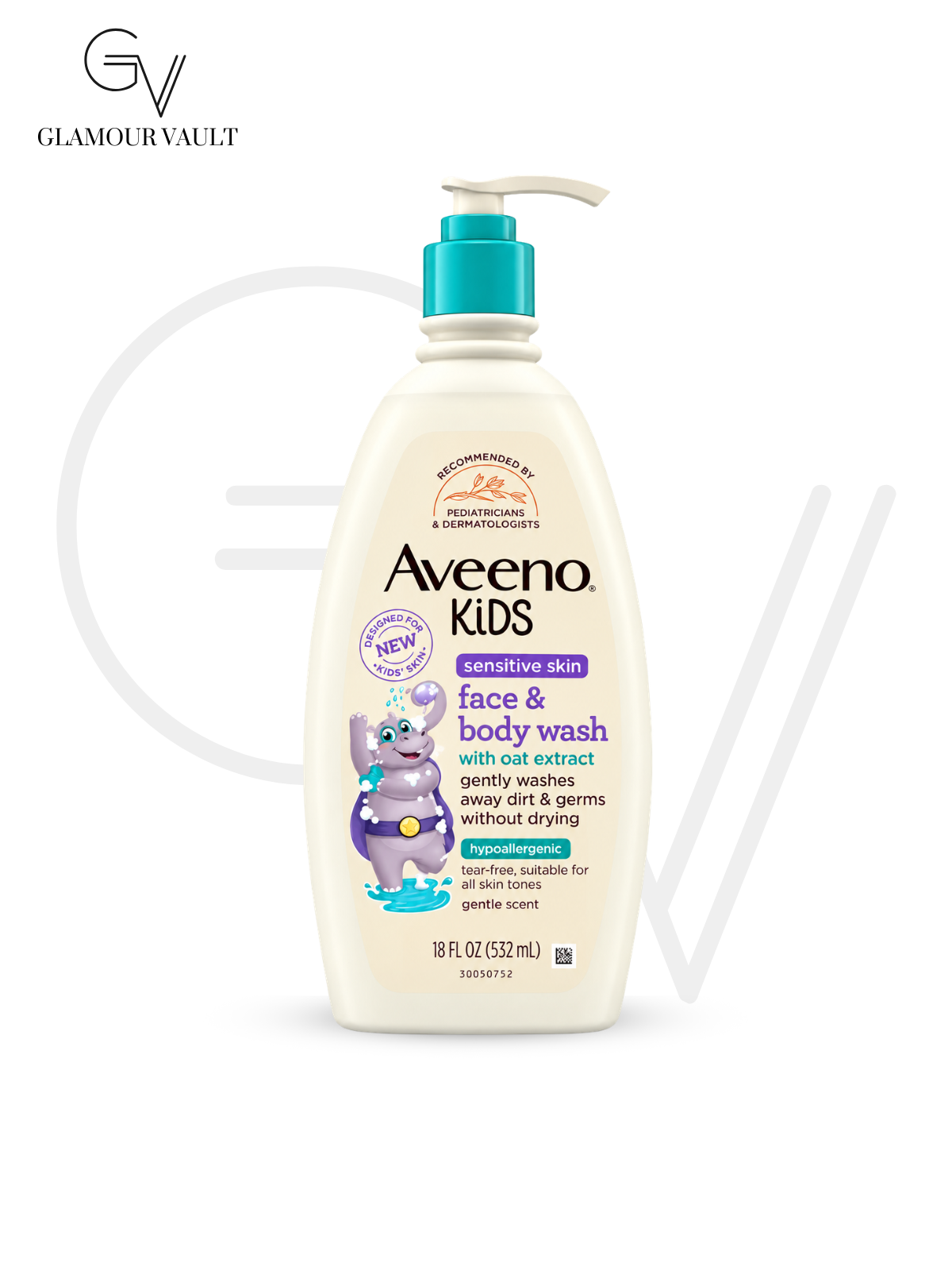 AVEENO KIDS SENSITIVE SKIN FACE & BODY WASH WITH OAT EXTRACT β 532 ml