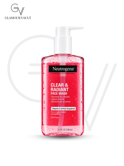 NEUTROGENA CLEAR & RADIANT FACE WASH WITH VITAMIN C & PINK GRAPEFRUIT – 200ML
