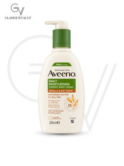 AVEENO DAILY MOISTURISING YOGURT BODY CREAM VANILLA & OAT SCENT – 300 ml
